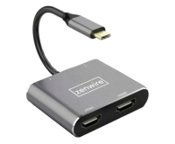 Zenwire Hub USB-C 4w1 2xHDMI 4K USB 3.0 PD 87W - 1604639 - zdjęcie 1